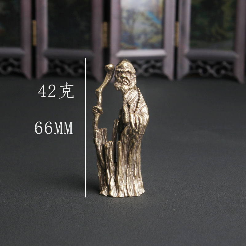 Vintage Collectible Ornaments - 빈티지 황동 선사상 데스크탑 장식품 조각