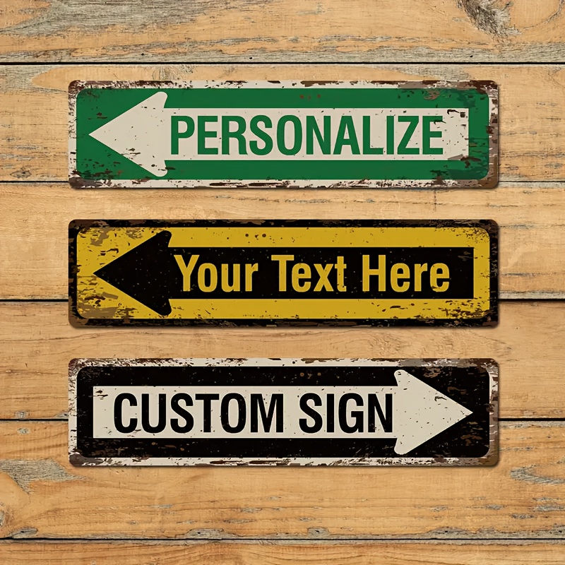 Vintage Collectible Signs - 1개 빈티지 금속 틴 사인 거리