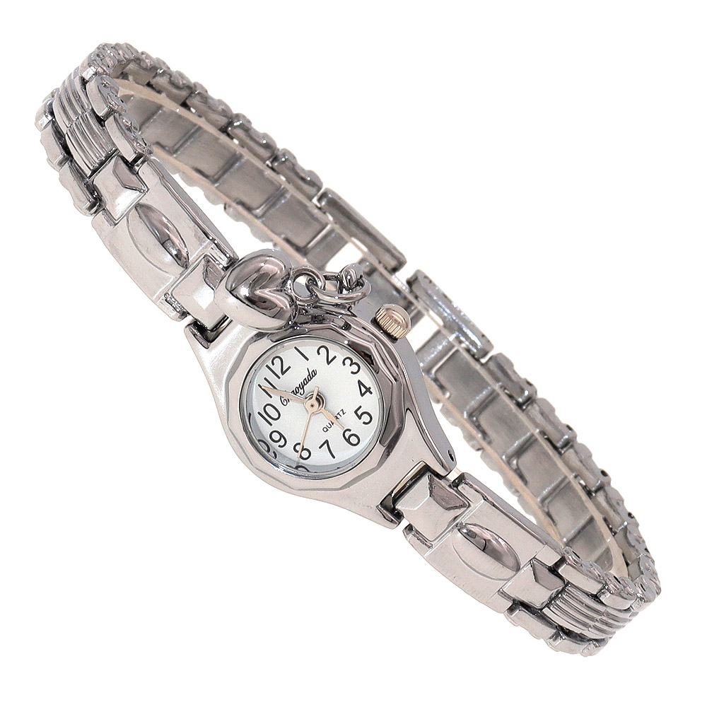 Vintage Watch Crystal - 귀여운 여성용 팔찌, 울트라 슬림 빈티지