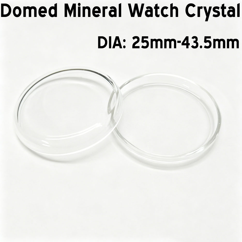 Vintage Watch Crystal - 뚜껑 모양의 높은 돔형 미네랄 시계