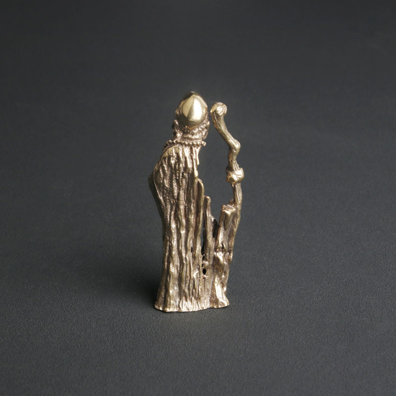 빈티지 황동 선사상 데스크탑 장식품 조각 공예품 수집품 - Vintage Collectible Ornaments 리뷰 및 가격
