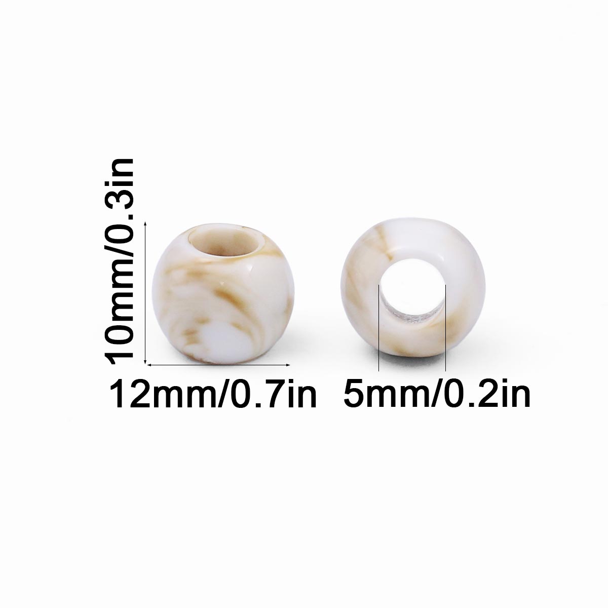 20/40/60개입 12mm 대형 홀 마블 패턴 비즈  - Vintage Collectible Marbles 리뷰 및 가격