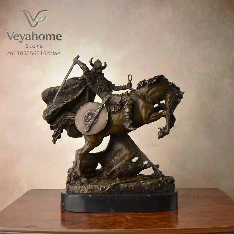 청동 중세 전사 승마상 빈티지 조각품 수공예품 대리석  - Vintage Collectible Marbles 리뷰 및 가격