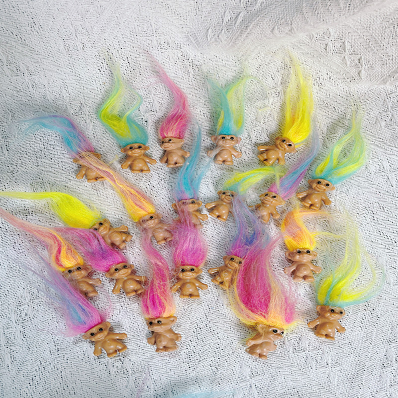 10/20PCS 미니 긴 머리 빈티지 트롤 인형, 행운 - Vintage Collectible Items 리뷰 및 가격