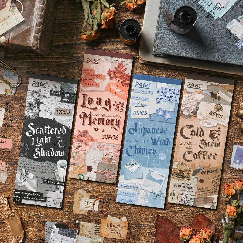 20개/세트 빈티지 다이컷 스티커북, 정교한 레트로 패 - Vintage Collectible Books 리뷰 및 가격