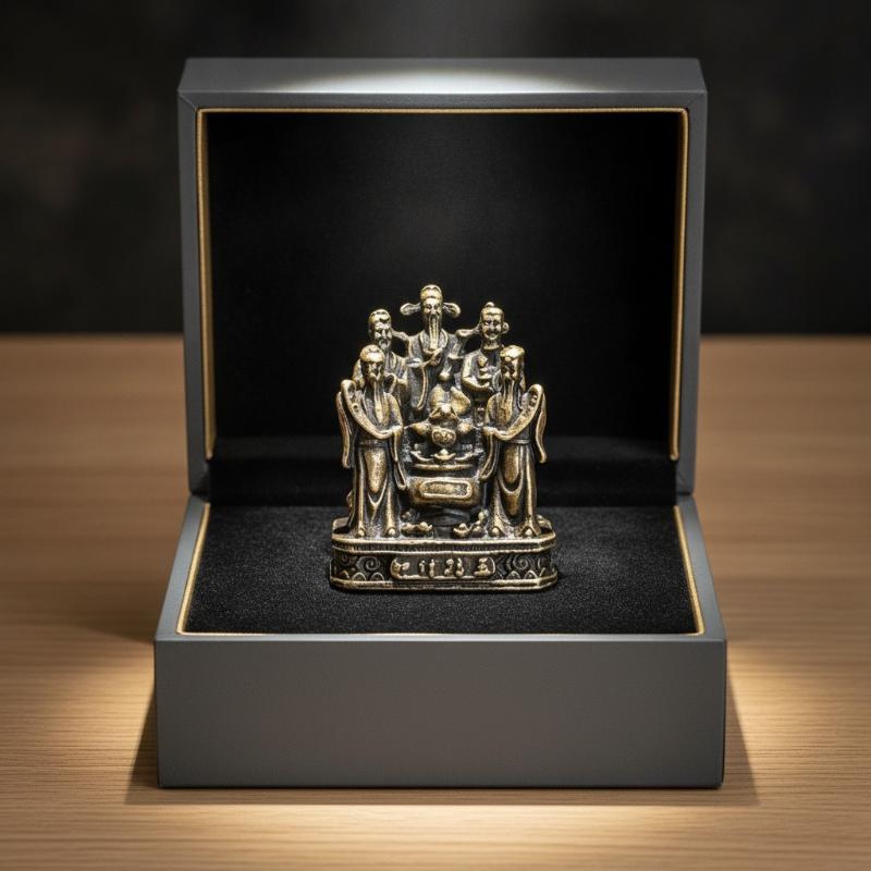황동 오부신상 조각상 빈티지 앤티크 마감 행운 축복 장 - Vintage Collectible Ornaments 리뷰 및 가격