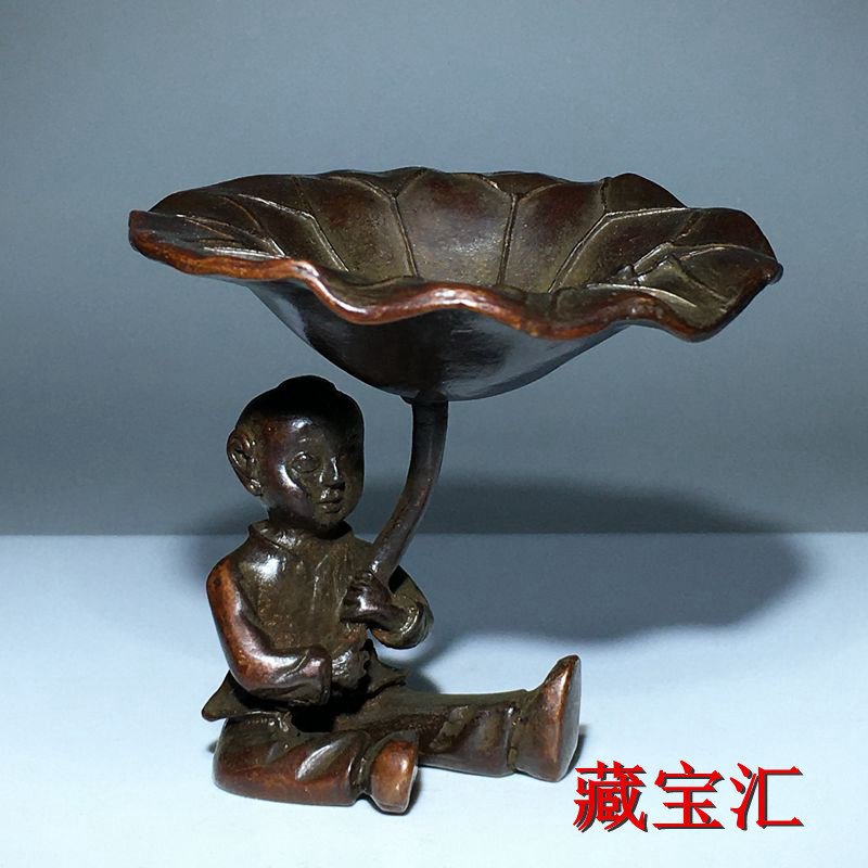 빈티지 골동품 연잎 어린이 청동상 시골풍 앤틱 수집품  - Vintage Collectible Items 리뷰 및 가격