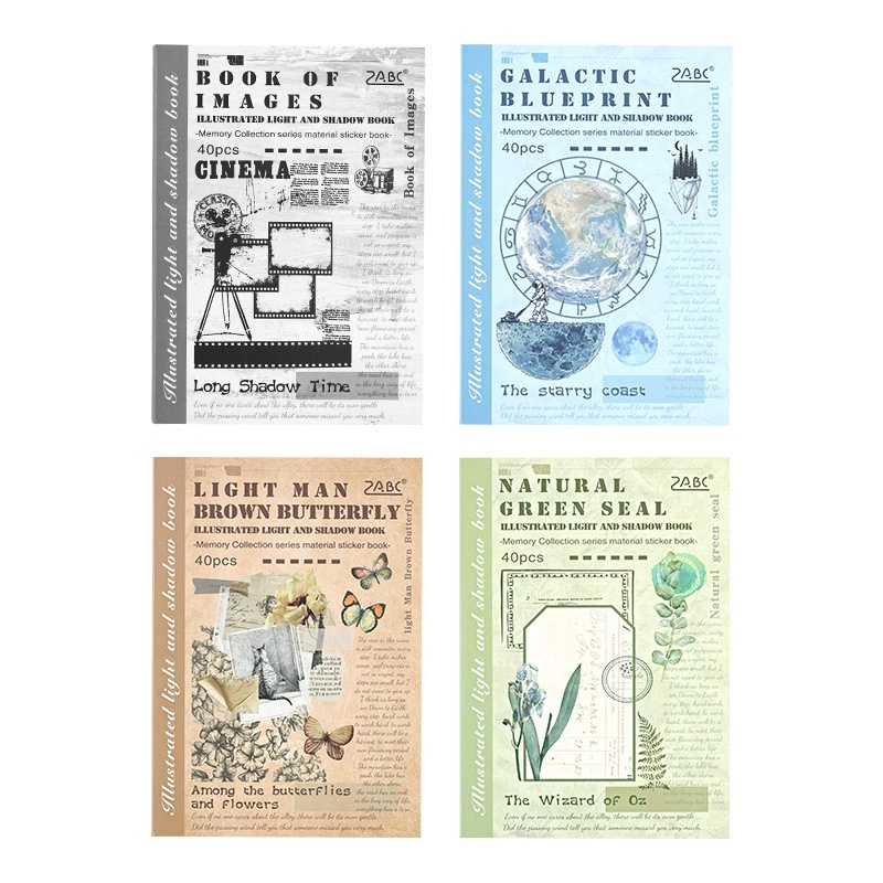 40장 일러스트 라이트 섀도우 시리즈 스티커북, 빈티지 - Vintage Collectible Books 리뷰 및 가격