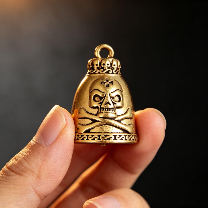 황동 해골 벨 장식품 3.3cm 빈티지 고딕 미니 동상 - Vintage Collectible Bells 리뷰 및 가격